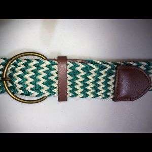 Super Cute Green and Cream Colored Belt